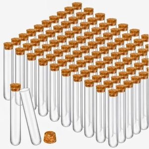 29 Glass Test Tubes with Cork Stoppers